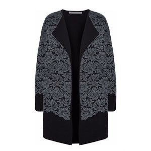 100% Merino Wool Diane Von Furstenberg Lace Appliquéd Jacket